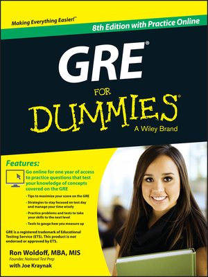 cover image of GRE For Dummies